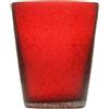 Zani Serafino Memento Tumbler Bicchiere Acqua Rosso in Pasta di Vetro
