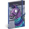 NOTIQUE Quaderno circa A5 a righe, copertina rigida, motivo: lama Fortnite | Fortnite Llama - Diario e diario per idee, obiettivi e appunti, design distintivo di gioco come regalo per i giocatori