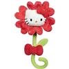 Jazwares Hello Kitty And Friends - Fiore di San Valentino Hello Kitty Rosso di Peluche con Stelo Pieghevole, Confezione Regalo, Licenza Ufficiale, età 6+