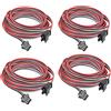 HUALAND 4 pz/confezione 2 m 6,56ft 3 pin JST SM maschio femmina connettore LED cavo connettore per WS2812B WS2811 SK6812 Symphony luci LED con connettori, SM3P spina di saldatura libera cavo controller luce