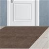 JIAFANG Tappeto Lavabile 40 x 90 cm Resistente Sporco, Antiscivolo e Essorbente Zerbino Tappeto Asciugapassi Rettangolare Interno Esterno per Casa O Ufficio, marrone