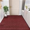 LIUYANYAN Tappetino Antiscivolo Zerbino Resistente e Antiscivolo 110x220cm Rosso | Zerbino Tappeto Asciugapassi Antiscivolo Antinciampo Facile Da Pulire A Profilo Basso Per Ufficio, Giardini, Balcone