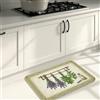 Generic Tappetino da cucina con erbe aromatiche, naturale, rustico, con piante rampicanti, verde primavera, lavabile, confortevole, decorazione per lavello, lavanderia, bagno, ingresso, 40,6 x 119,6 cm