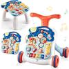 Maycoly Girello per Bambini,Giocattolo Ispirato al Metodo Montessori con Pannello Musicale Rimovibile, Ausilio per Camminare da Spingere Velocità Regolabile, Adatto a Bambini dai 6 mesi in s