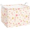 alldomess Cesta Portaoggetti con Manico per Bambini Impermeabile Rettangolare | Grande Cestini Portaoggetti Vestiti e Giocattoli Cesta Portaoggetti per Bambini Cameretta Stanza Lavanderia 40x30x30cm