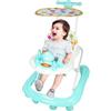 Supfine 5 in 1 Girarrosto per bambini con 5 altezze regolabili, girello pieghevole con vassoio per attività musicali rimovibile, da 6 a 18 mesi, fino a 12 kg (5 in 1,62 x 68 x 36-81 cm, verde)