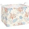 alldomess Cesta Portaoggetti con Manico per Bambini Impermeabile Rettangolare | Grande Cestini Portaoggetti Vestiti e Giocattoli Cesta Portaoggetti per Bambini Cameretta Stanza Lavanderia 40x30x30cm