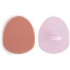 Mushie Set 2 Spazzole Crosta Lattea per Bebè, 0M+, Rose/Soft Lilac | Per neonati, Spazzola esfoliante, Spazzola in silicone per cuoio capelluto e bagno, Ultra morbida, Cura della crosta lattea