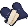 Werner Christ Manicotto per passeggino in pelle di agnello WERNER CHRIST BABY - GLOVY è lo scaldamani ideale per passeggiate in carrozzina in giorni freddi, guanti in pelle d'agnello medicale, in blu scuro