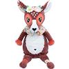 Les Déglingos Les Deglingos - Mélimelos La Biche - Doudou Original - Doudou ideale fin dalla nascita, idea regalo per nascita, peluche morbido