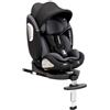 Vasacava Seggiolino Auto 0-36 kg ISOFIX, i-Size R129/03, 40-150 cm, 360° | Seduta girevole con gamba di supporto, uso nei due sensi di marcia, imbracatura a 5 punti, 5 reclinazioni e modalità rialzo