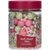 FunCakes Soft Pearls Perle di Zucchero, Rosegarden, 80 g | Palline di Zucchero Commestibili, Perfette per Decorare Torte, Cupcake, Biscotti, Dolci e Altro, Decorazioni per Torte