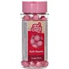 FunCakes Soft Pearls Perle di Zucchero, Rosa, 60 g | Palline di Zucchero Commestibili, Perfette per Decorare Torte, Cupcake, Biscotti, Dolci e Altro, Decorazioni per Torte