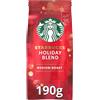 STARBUCKS Holiday Blend Caffè in grani Tostatura Media, 190g