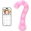 GQTYBZ Sex Toys Vibratore per Donna Punto G Squirting con APP e Bluetooth Wireless ，Sexytoysys Donna Testina Ultra Slim Flessibile, Stimolatore Clitoride Femminile e Punto G Preciso Lunga Autonomia Vibratore