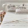 Caleffi Completo Lenzuola In Cotone Calaluna Matrimoniale Caleffi Shabby Chic Tortora Caleffi