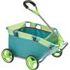 HABA Puppen-Bollerwagen - Türkis | Passeggino per bambole extra large con molto spazio per bambole preferite, peluche e giocattoli per interni ed esterni.