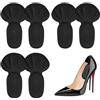 LuoJinZisy 6 Pz Cuscinetti Tallone Scarpe, Proteggi Tallone per Scarpe | Cuscinetti in spugna autoadesivi per tallones, stivali(nero)