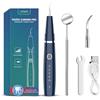 HOKIN Pulizia Denti Tartaro Ablatore Kit - Igiene Dentale per Placca e Tartaro Rimozione Sbiancamento Denti kit con specchietto dentista, per Cura Orale Domestico Rimozione, Placa (blu)
