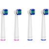 YTEATH PRO Testine rotanti di ricambio per spazzolino modello Y06W, Y10W | Confezione da 4, setole morbide