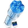 Fleshlight Turbo Thrust Blue Ice - masturbatore SuperSkin discreto, sex toy estremamente realistico