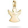 Thomas Sabo Charm ciondolo angelo, Lega Premium placcato oro 18k