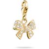 Thomas Sabo Charm ciondolo fiocco, Lega Premium placcato oro 18k