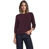 Street One Maglietta da Donna 3231979, Maniche a 3/4, con Bordo in Pizzo sull'Orlo, Rustic Rouge, 42