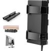 CaSZLUTION Supporto in metallo per caricabatterie portatile VESA, da parete e sotto la scrivania, supporto universale antiscivolo compatibile con caricabatterie per laptop, docking station, hub USB-C