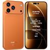 OUKITEL C17 Plus Smartphone 4G Android 16, 16+128GB, Arancione | Display da 6,9 a 120Hz, Android 16, fotocamera da 64MP, NFC e batteria da 5000mAh, variante Arancione