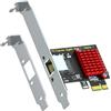 GLOTRENDS LE8111H Scheda di rete PCIe x1 Gigabit, RJ45 Ethernet LAN | Chip Realtek RTL8111H integrato, staffa standard e a basso profilo incluse, per PC desktop e server domestici