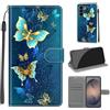 KENHONER Cover per Samsung Galaxy S26 FE 5G, farfalla verde | Portafoglio Pelle PU, Magnetica, Resistente Agli Urti, Scomparto Carte Credito, Pieghevole, Flip Libro, Motivo
