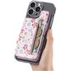 Rnrieyta Miagon Cerniera Portafoglio Chiaro Back Custodia per Xiaomi Redmi Note 9,Magnetica Supporto per Auto Cover con Blocco RFID Porta Carte PU Pelle Flip Fiore Caso