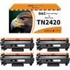 D&C TN2420 TN-2420 Toner compatibile con Brother MFC L2710DW TN2420 4 Nero | Compatibile con Brother MFC L2710DW HL L2350DW L2350DW DCP-L2530DW MFC-L2710DN HL-L2310D MFC-L2750DW DCP-L2510D MFC-L2730DW