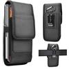 FOSDICK Porta Cellulare da Cintura, Marsupio Da Cintura per Telefoni 3.5-7.5 Pollici, Borsello Da Cintura Con Passante e Clip, Custodia Cellulare, Phone Case per Zaino e Attività All'aperto (Nero)