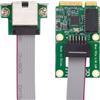 xiwai Adattatore di rete per controller LAN Ethernet Gigabit 1000Mbps da 2,5 Gbps 2500 Mbps a Mini PCI-E PCI Express GBE per scheda madre desktop