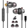 Sumtailyn Cuffie USB C con cavo per Samsung Galaxy S26 Ultra S25 S24 A17 A36 A55 A56 A57 5G, auricolari in-ear, cavo USB C, auricolari di tipo C, per iPhone 17, 16, 15 Pro Max Plus, Google Pixel 10 Pro XL
