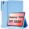 XiflLife Custodia sottile per Galaxy Tab S11 2025 da 11 pollici, custodia a portafoglio multiangolare compatibile con Samsung Tab S11 5G SM-X730/SM-X736B Urtra Shell con portapenne S e retro in TPU, accensione