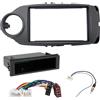 Sound Way Sound-way Kit Montaggio Autoradio, Mascherina 1 DIN, Adattatore Connettore ISO, Adattatore Antenna, compatibile con Toyota Yaris 2011-2017
