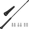 GeekerChip Antenna Auto Corta 6.5cm + 23cm sul Tetto di Ricambio - Asta Con 3 Diversi Adattatori e Forte Funzione di Ricezione FM/AM/DAB