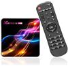IDEALROYAL Android 14 TV Box RK3528 Quad-Core 64bit Cortex-A53 4GB RAM 128GB ROM | Supporto 8K, 2.4G/5G Dual-band Wi-Fi, 10/100M Ethernet, BT 5.0, USB 3.0/2.0 Smart TV Box