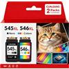 CUNJIANG 545XL 546XL Cartucce Cartucce d'inchiostro Sostituzione per Canon 545 546 XL Multipack per MX490 MX495 MG2550s MG2550 TS3150 TS3151 TS3350 TR4550 TR4551