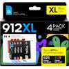 iNKPAD Cartucce 912XL multipack compatibili con HP 912XL 912 XL | Cartuccia compatibile con stampanti HP Officejet 8012, 8014, 8015, 8017 OfficeJet Pro 8022, 8023, 8024, 8025