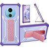 Aroepurt Custodia per Doogee X97 PRO Coque Custodia Case Ibrida [con Protezione dello Schermo in Vetro temperato] [Supporto Magnetico Pieghevole] [Resistente alle Impronte digitali Smerigliato] Viola