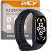 REY Pack 6X Pellicola salvaschermo per XIAOMI SMART BAND 10, qualità Premium