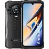 Generic DOOGE S98 robusto Phon 6.3 pollici Android 12 Helio G95 Octa core 8 GB RAM 256G ROM 64MP+20MP visione notturna fotocamera 6000mAh 33W ricarica rapida NFC Bluetooh 5.1 GPS (nero)
