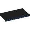 Techly Professional 623080 Cassetto Ottico 19 con 12 Bussole LC Duplex Monomodale OS2 Nero Nero