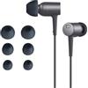 kwmobile 6x Auricolari di ricambio compatibile con Sony MDR-EX750BT / WI-1000X / WI-H700 / WI-C200 Gommini sostitutivi in Silicone - 3 Misure - grigio