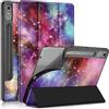 Yiernuo Custodia per Lenovo Tab P12 12.7 Pollici 2023 TB371FC Tablet,Folio-Cover con Funzione Supporto e Auto Sveglia/Sonno,Galaxy