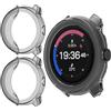 GIOPUEY Cover per Suunto Run 2, 2 Pezzi TPU Custodia | [Senza Protezione Schermo] Sottile Morbida TPU Custodia a Cornice, Fronte Aperta, Antigraffi, lavabile, Black